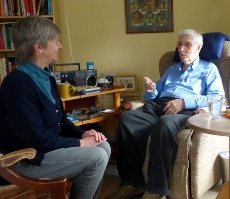 Saddhanandi with Sangharakshita